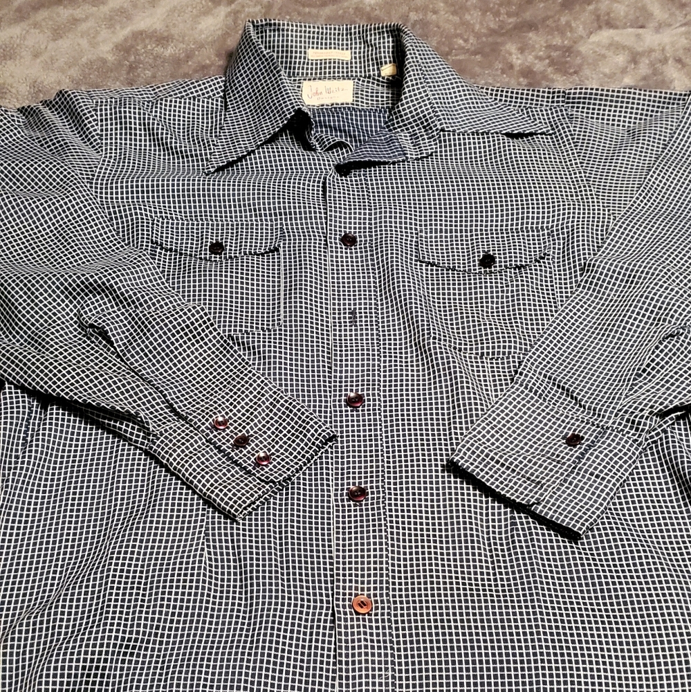 Men's Vintage John Weitz 50s 60s Dress Shirt